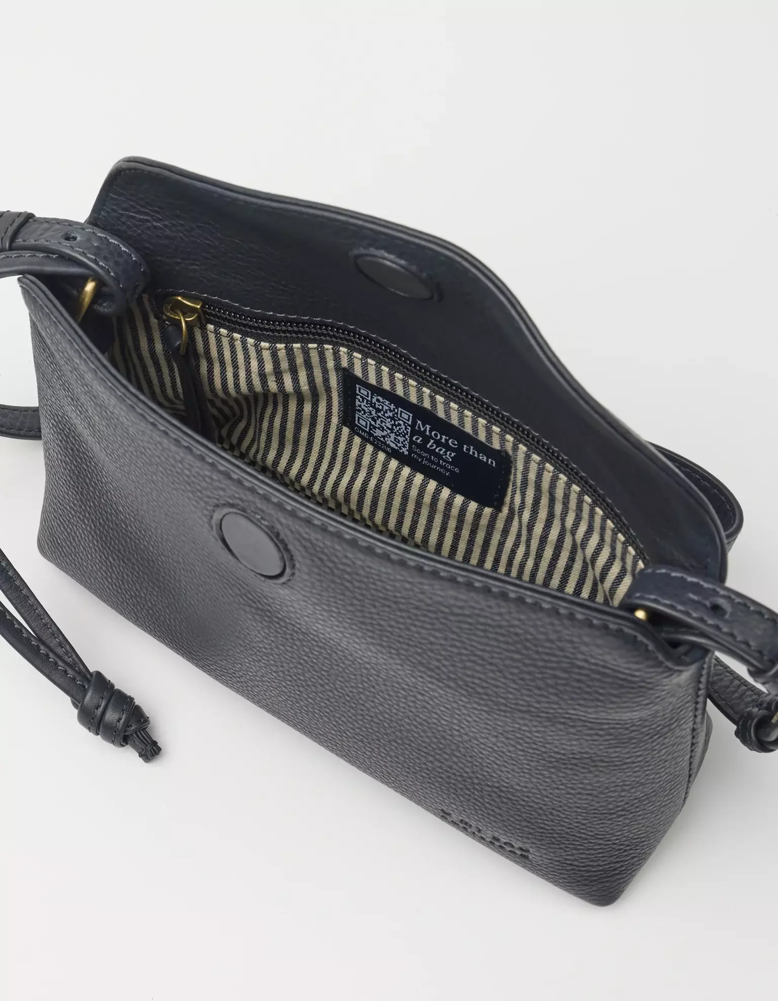 O MY BAG Sienna Mini Universe Blue Soft Grain Leather Handtasche Leder blau